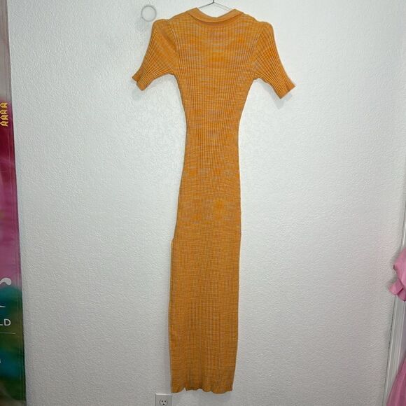 NWT L*Space Destination Knit Ribbed Apricot Bodycon Maxi Dress Medium Revolve - Picture 7 of 14